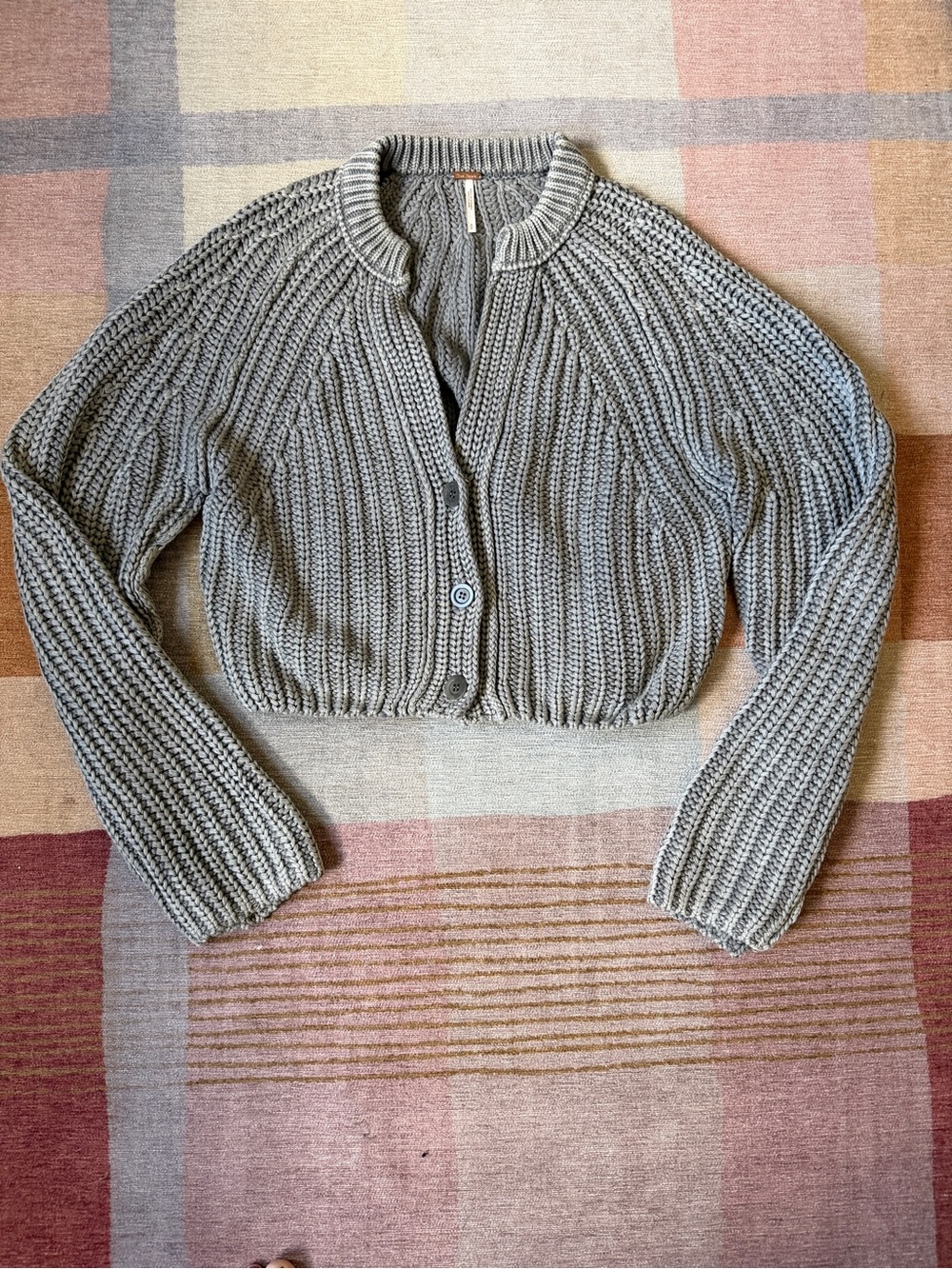 Free People Knit Cropped Cardigan